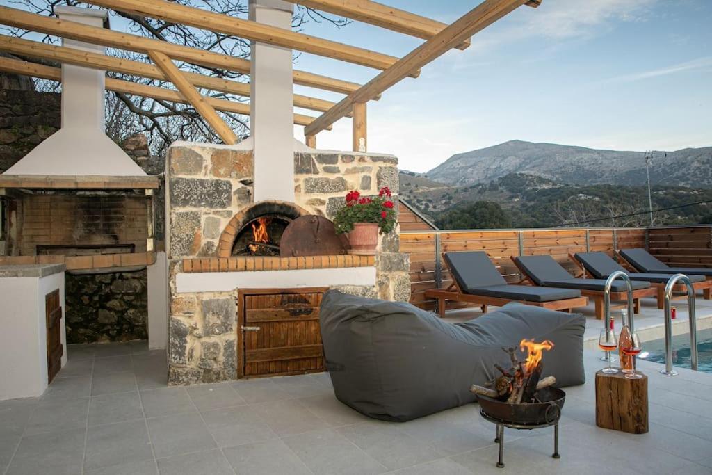 Lasithi Luxury Villa Mesa Lasithi Dış mekan fotoğraf