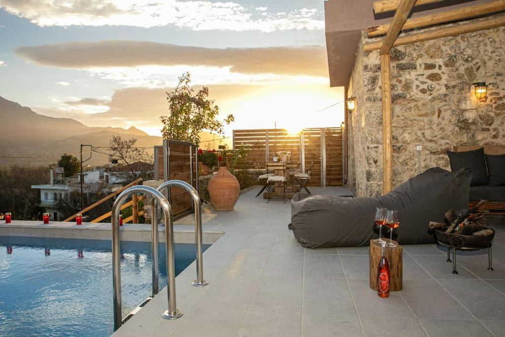 Lasithi Luxury Villa Mesa Lasithi Dış mekan fotoğraf